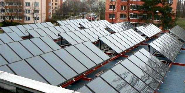 Solárne kolektory pre bytové domy